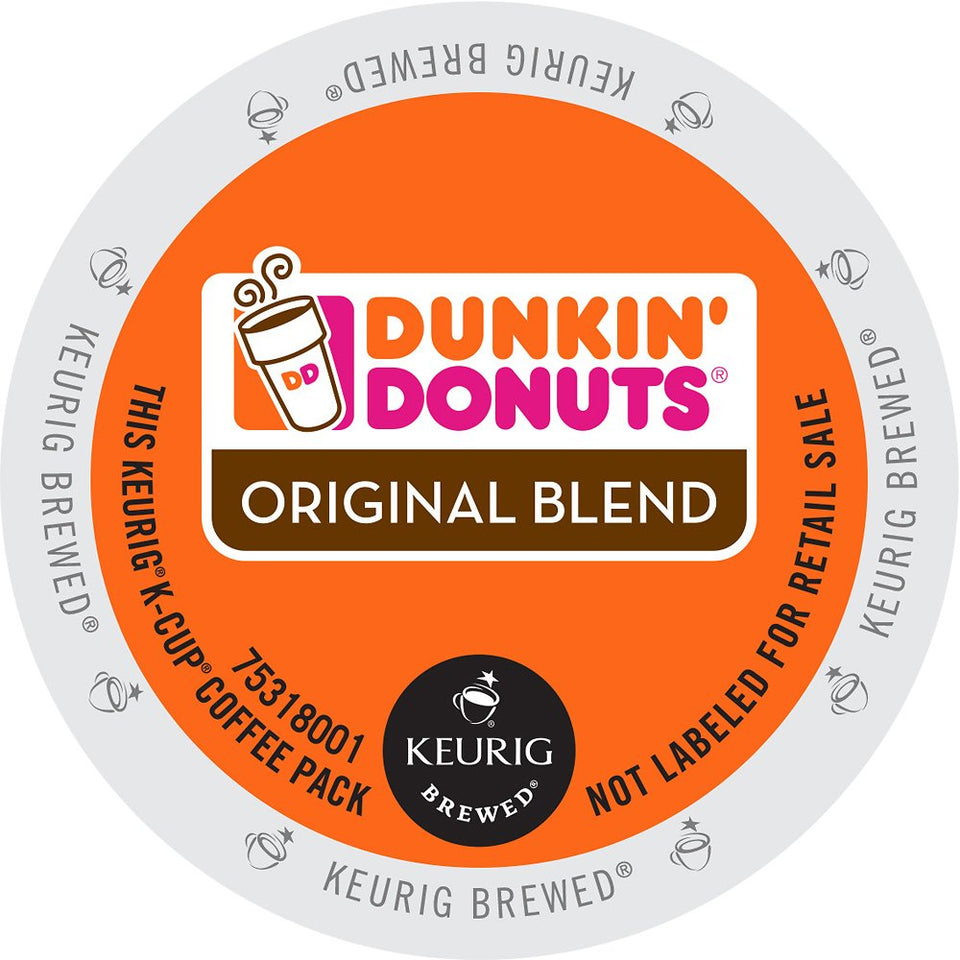 Dunkin Original Blend K-Cup Pods offer a crisp, balanced cup with quick, mess-free mornings.