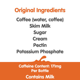 Lid and cap detail on Dunkin Original Iced Coffee bottle for on-the-go use