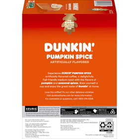 Dunkin Pumpkin Spice K-Cup pod for quick, convenient brewing.