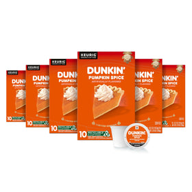 Dunkin Pumpkin Spice coffee pod ready to brew for cozy mornings.