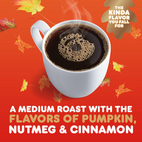 Dunkin Pumpkin Spice pod in cup evokes cozy fall ritual.
