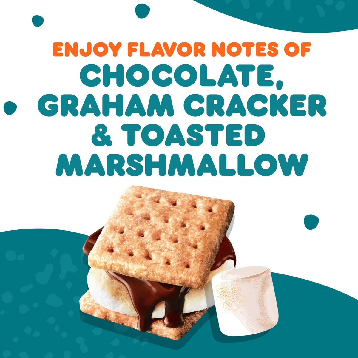 Steaming Dunkin S’mores coffee in a mug with inviting aroma.
