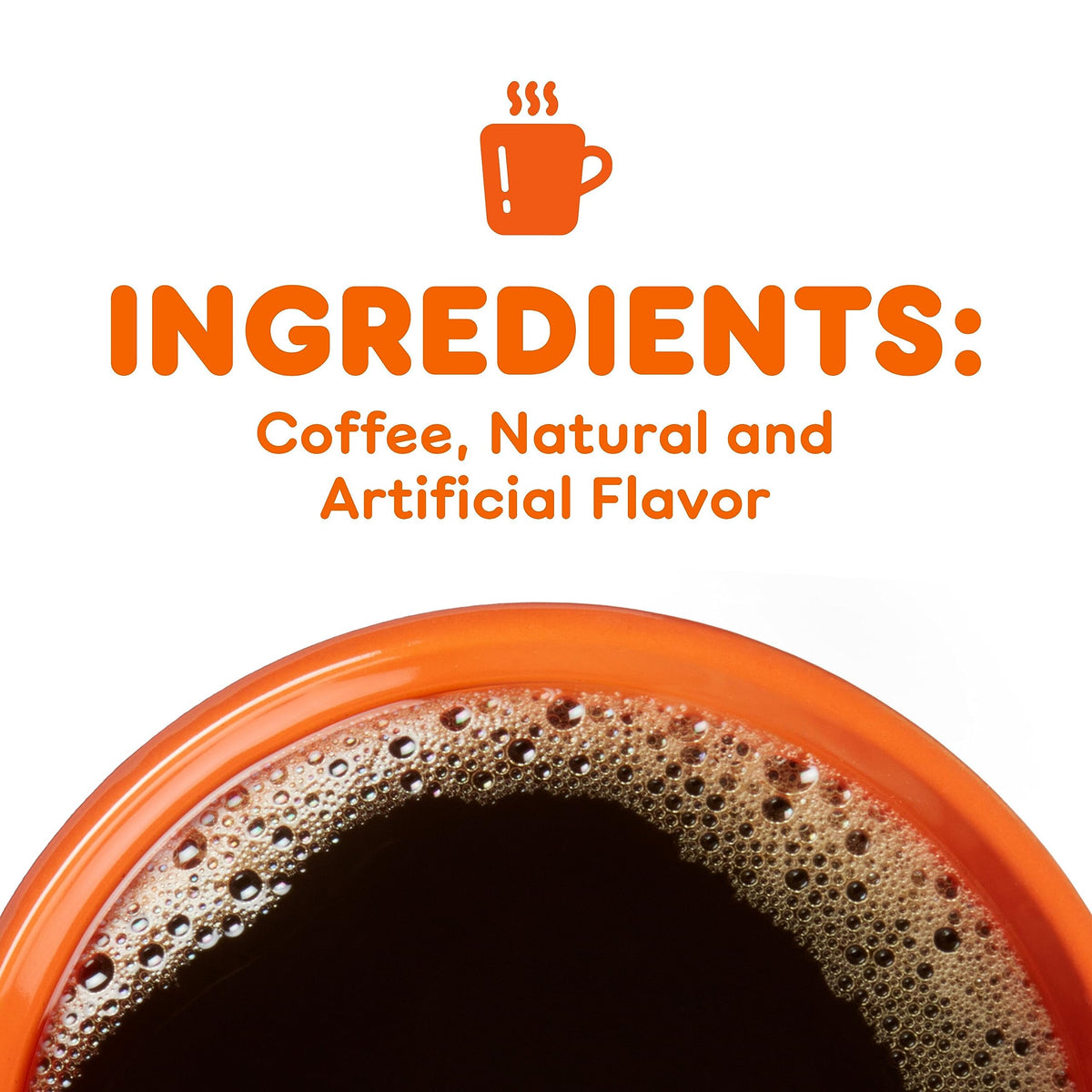 Dunkin Turtle Love flavor notes art emphasizing caramel, pecan and chocolate