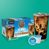 Duos cookies caramel flavor close up, showcasing indulgent aroma and texture.