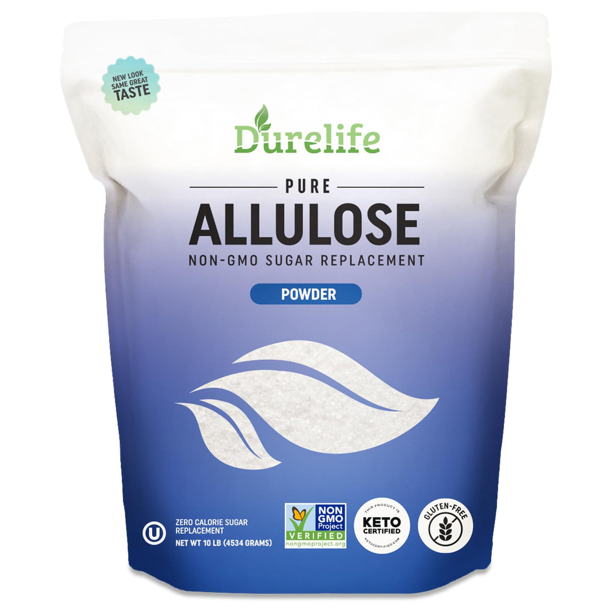 DureLife Allulose Sweetener 10 lb bag ready for daily use as a sugar substitute
