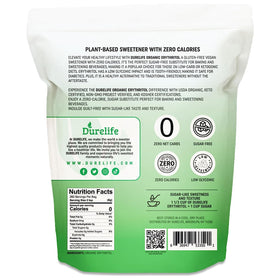 DureLife erythritol pour, measure-ready and sugar-like sweetness without aftertaste