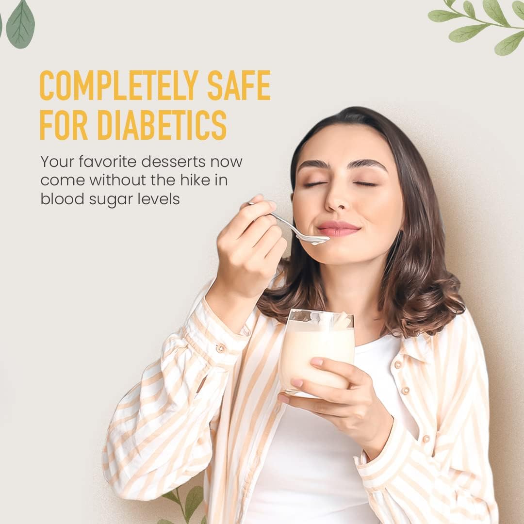 DureLife Monk Fruit Sweetener no aftertaste highlighting a clean flavor profile.