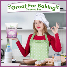 DureLife stevia packaging on kitchen shelf supports keto-friendly sweetness.