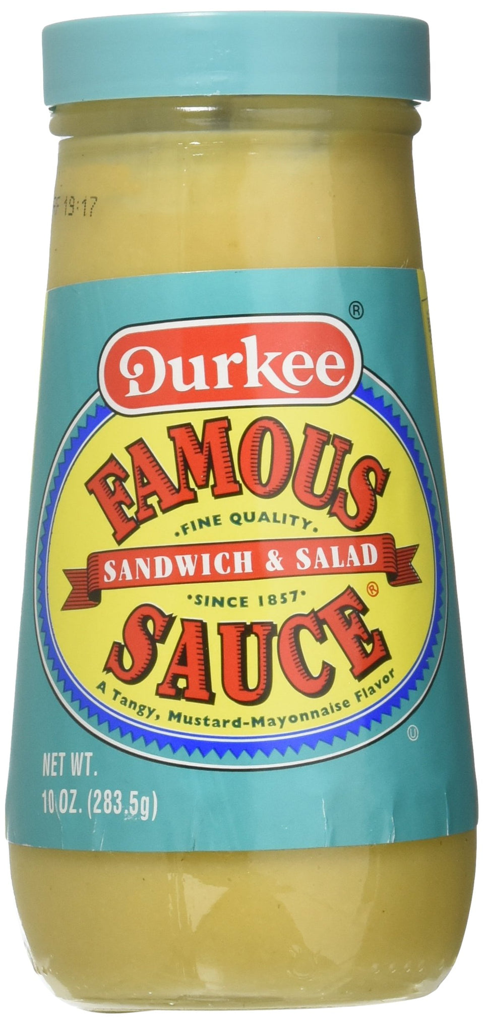 Durkee Sauce Famous bottle front with tangy aroma and heritage.