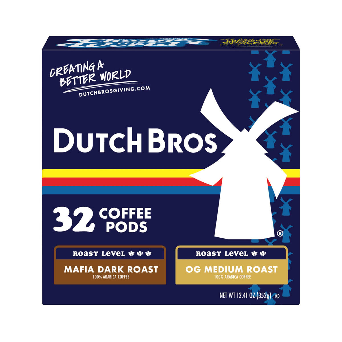 Dutch Bros Variety Pack 32 pods for Keurig, versatile morning caffeine options.