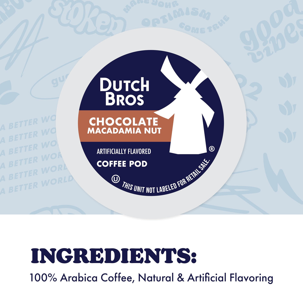 Keurig brewer with Dutch Bros pod for quick brewing