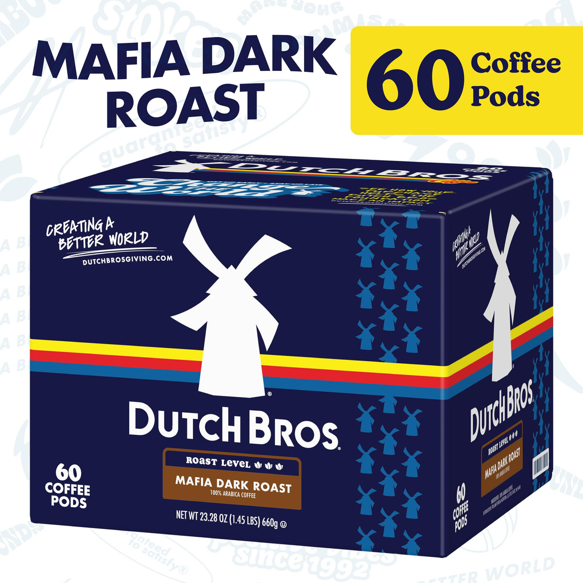 Close-up of Mafia Dark Roast pods for quick Keurig brewing