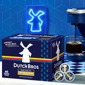 Dutch Bros OG Medium Roast brew steaming with creamy crema and inviting scent