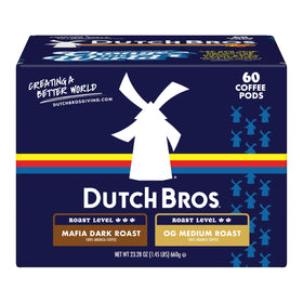 Dutch Bros OG Medium Roast pod box, offering a milder, flavorful start to mornings.