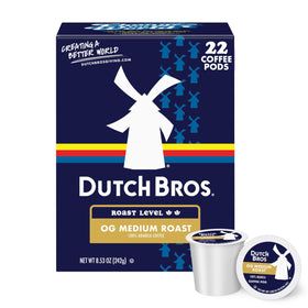 Dutch Bros OG Medium Roast pod front view for quick single-serve mornings