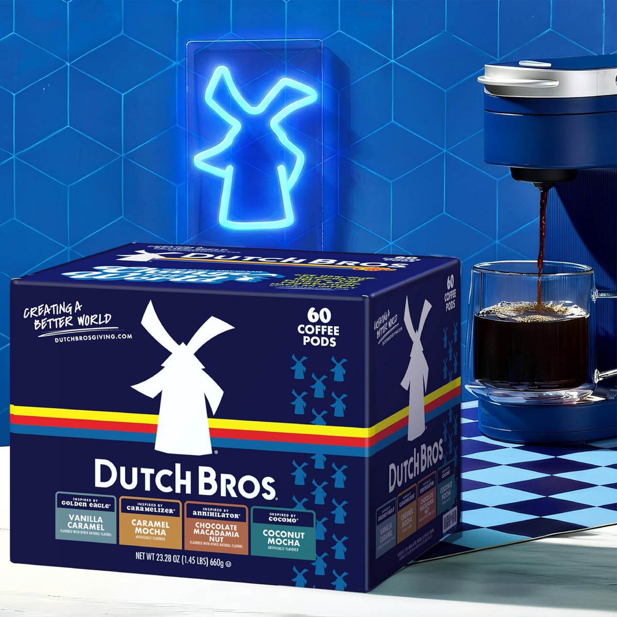 Dutch Bros Vanilla Caramel pod ready for a smooth morning.
