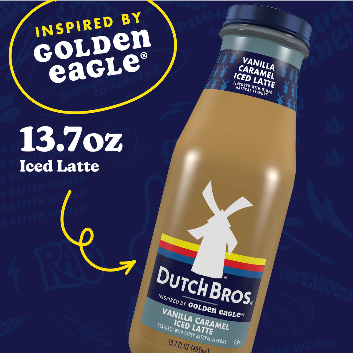 Pouring Dutch Bros Vanilla Caramel Iced Latte into a glass for a bold coffee moment