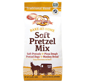 Dutch Country Soft Pretzel Mix package front, ready-to-bake at home.