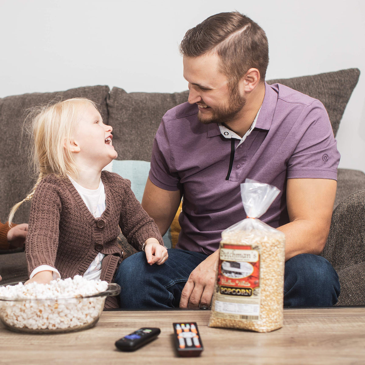 Dutchman's hullless kernel detail highlights smoother texture in every bite.