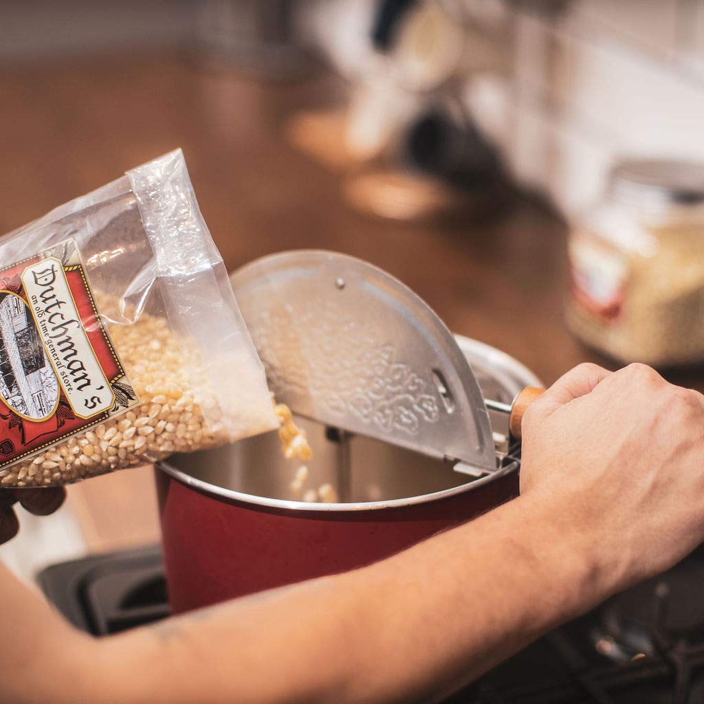 Refill 4lb bag of Dutchman's popcorn for easy stocking up before family movie nights.