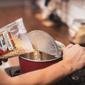 Refill 4lb bag of Dutchman's popcorn for easy stocking up before family movie nights.