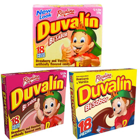 Duvalin candies three-box bundle on display, ideal for sharing at parties