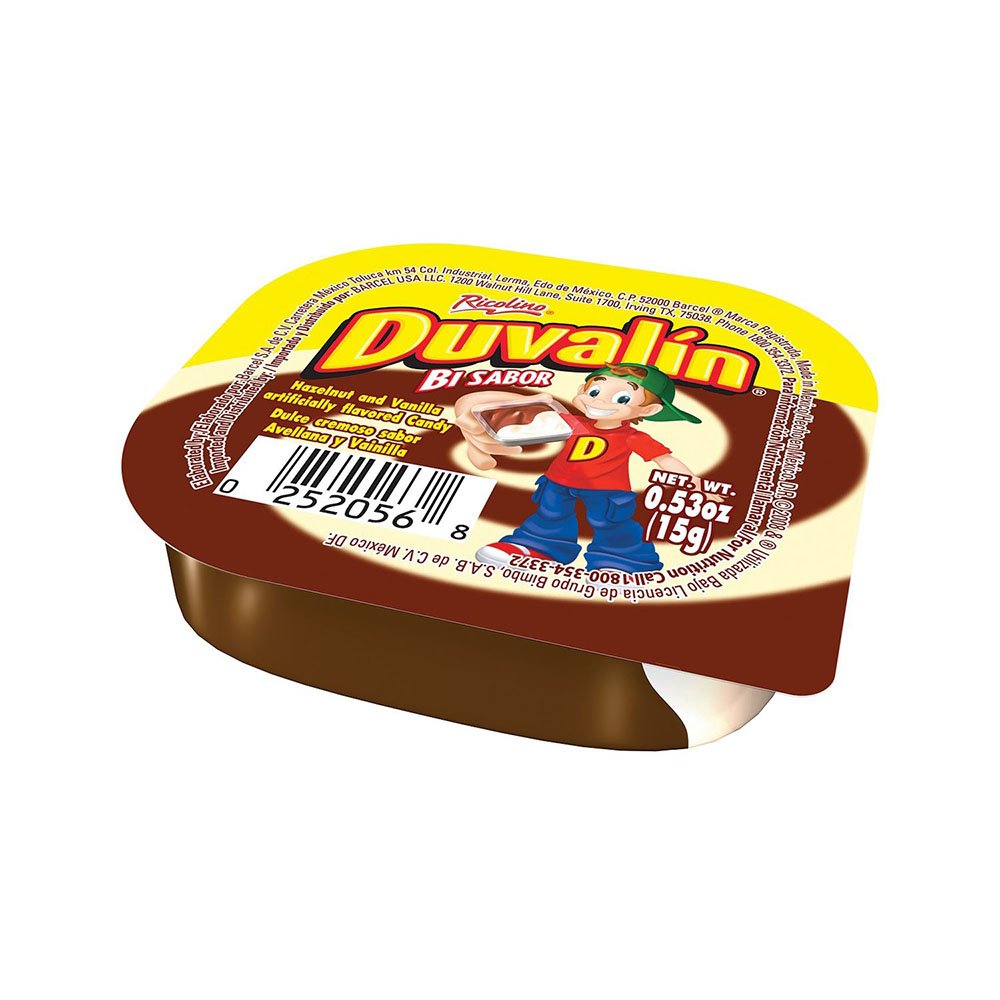 Duvalin Mexican candy pack with colorful wrappers catching attention