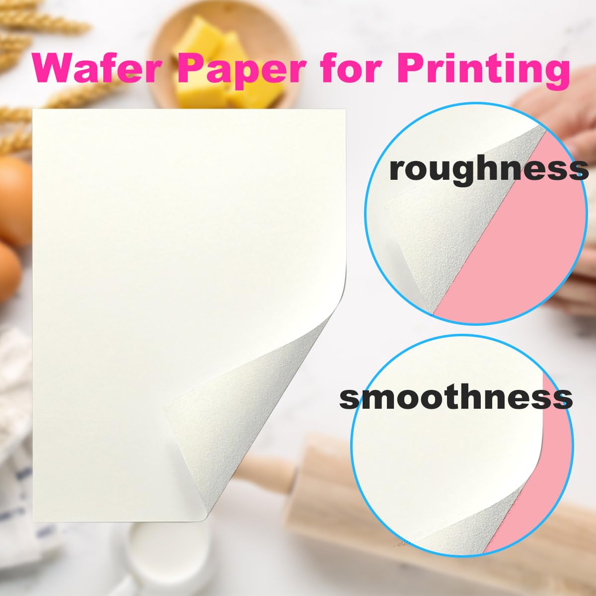 DVECUE wafer paper art project ideas, butterflies and leaves on treats.