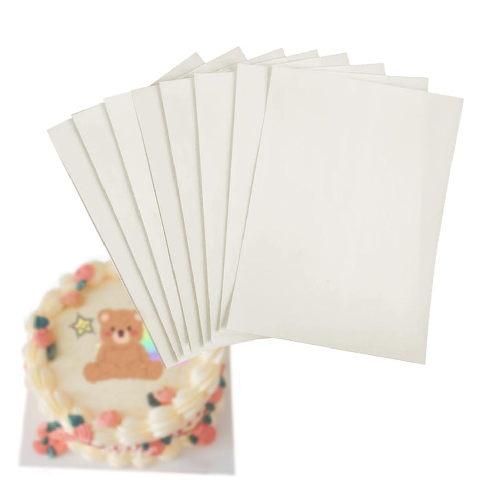 DVECUE wafer paper cake-decor 8.2 x 11.6 in, crisp edible prints for cakes.