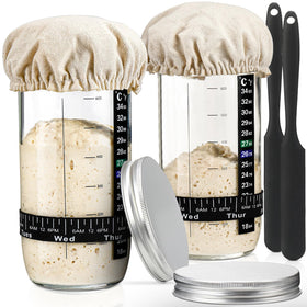 DWTS Danweitesi sourdough starter jar with date band for precise feeding