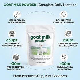 DXWXH Eve Farm Co Goat Milk Powder scoop for precise portioning in recipes.