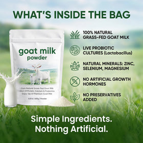 DXWXH Eve Farm Co Goat Milk Powder smooth texture for easy mixing.