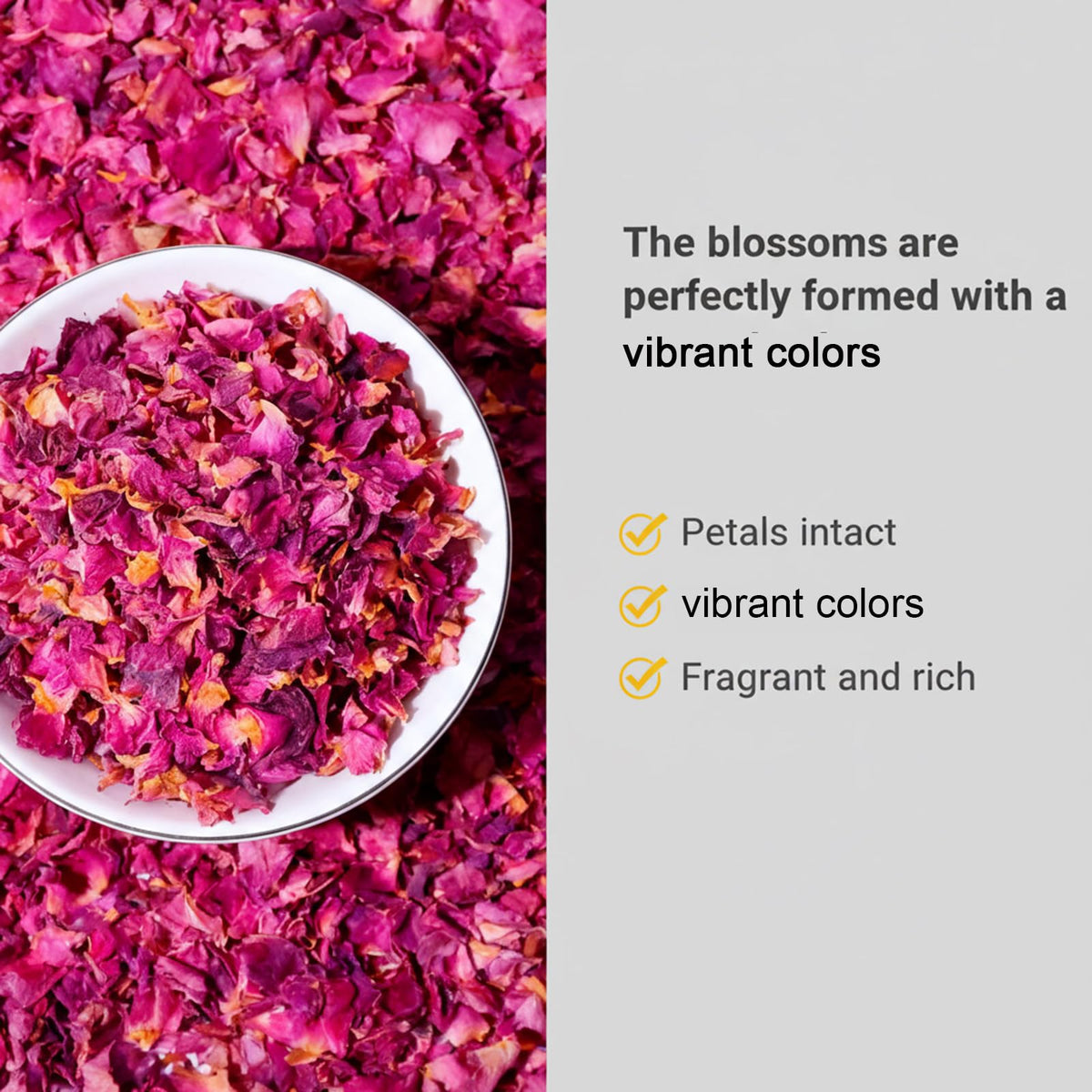 DYBOEDYO petals used as edible garnish on pastries.