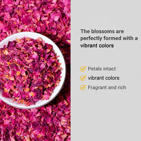 DYBOEDYO petals used as edible garnish on pastries.