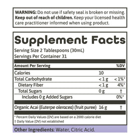 Dynamic Health Acai Gold glass ready to sip on the go