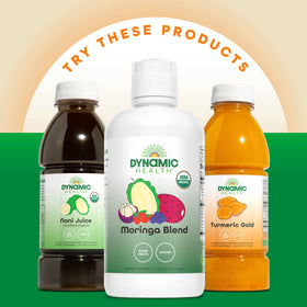 Dynamic Health Beetroot Concentrate packaging communicates BPA-free safety and premium quality.