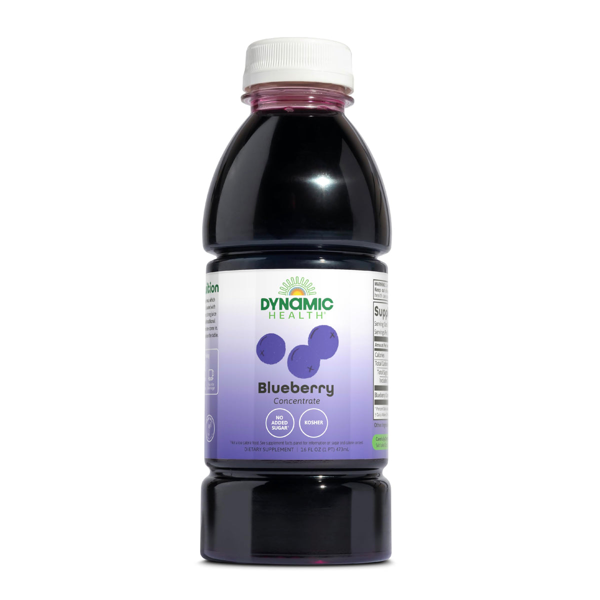 Dynamic Health Blueberry Concentrate bottle for daily antioxidant support.
