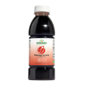 Dynamic Health Pomegranate Juice Concentrate bottle emphasizing antioxidant-rich formula