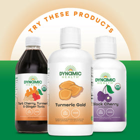 Dynamic Health Pomegranate Juice Concentrate in a recipe mood shot for beverages.