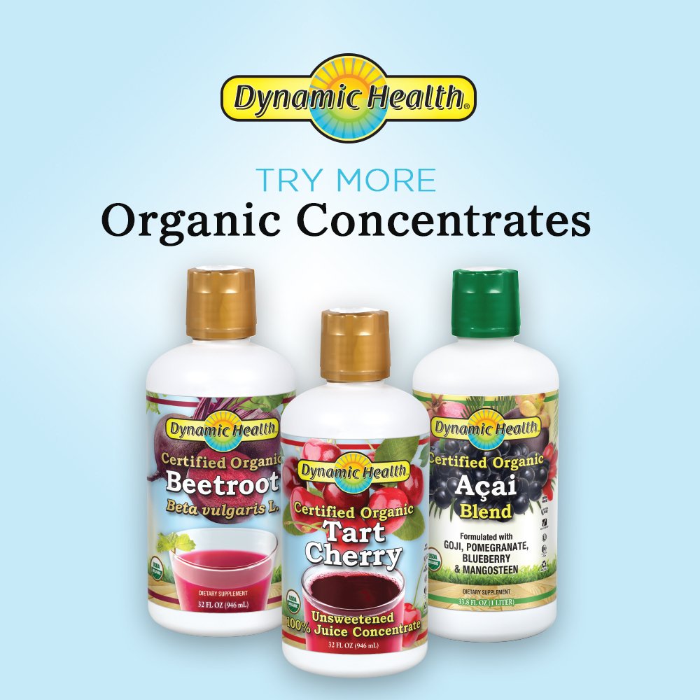 Dynamic Health tart cherry juice tonic in a kitchen setup as a flavorful base for mocktails
