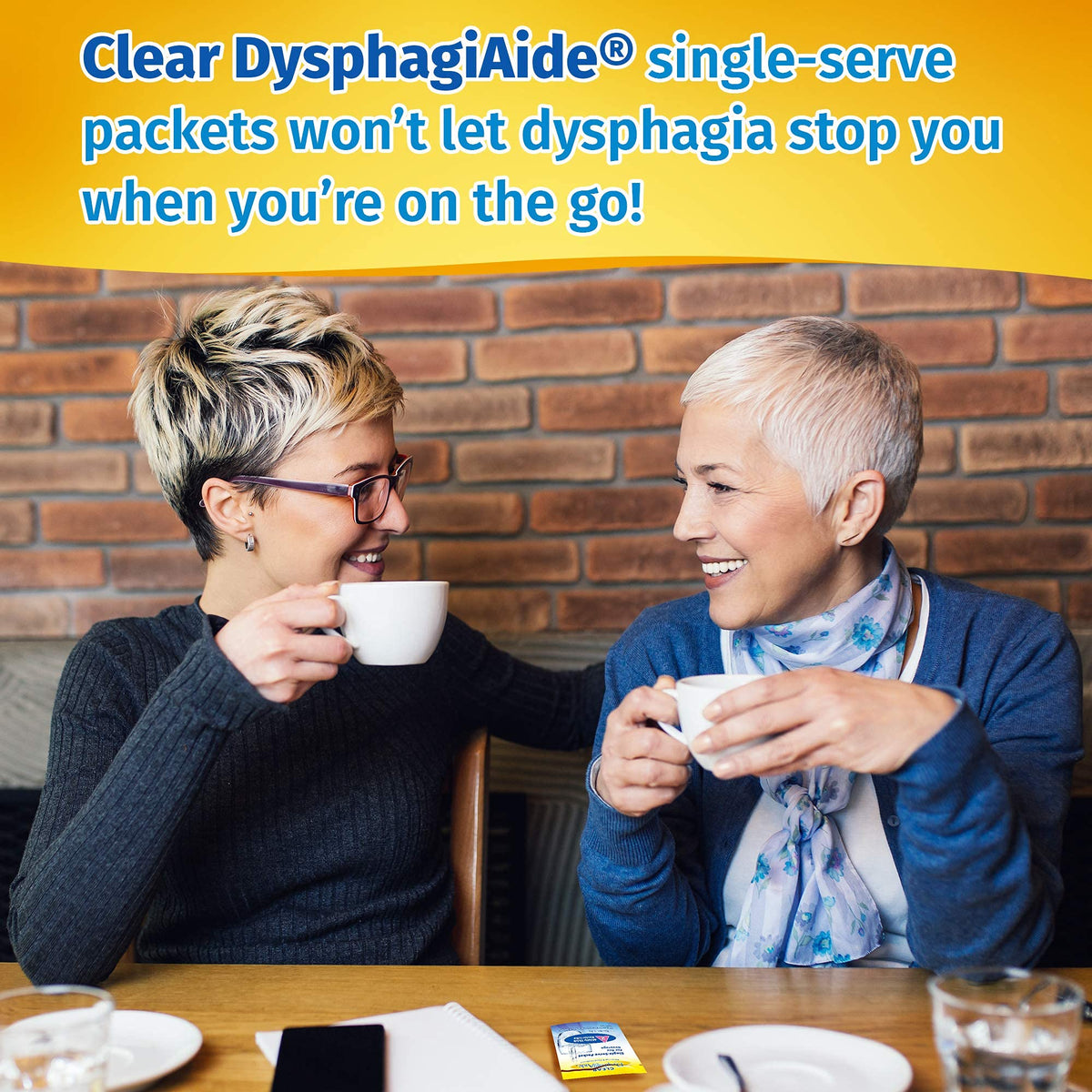 Healthcare professionals trust DYSPHAGIAIDE for consistent thickening in clinical settings.