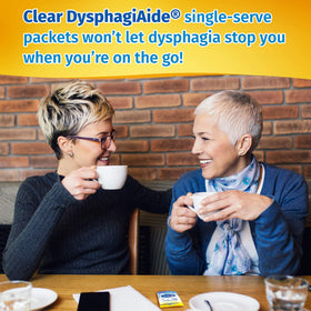 Healthcare professionals trust DYSPHAGIAIDE for consistent thickening in clinical settings.