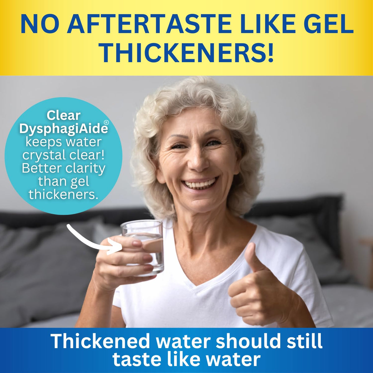 DYSPHAGIAIDE clinician using thickener in a clinical setting