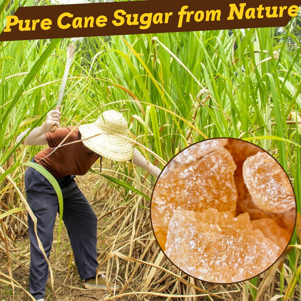 Dzikekei natural cane sugar crystals deliver pure flavor without additives
