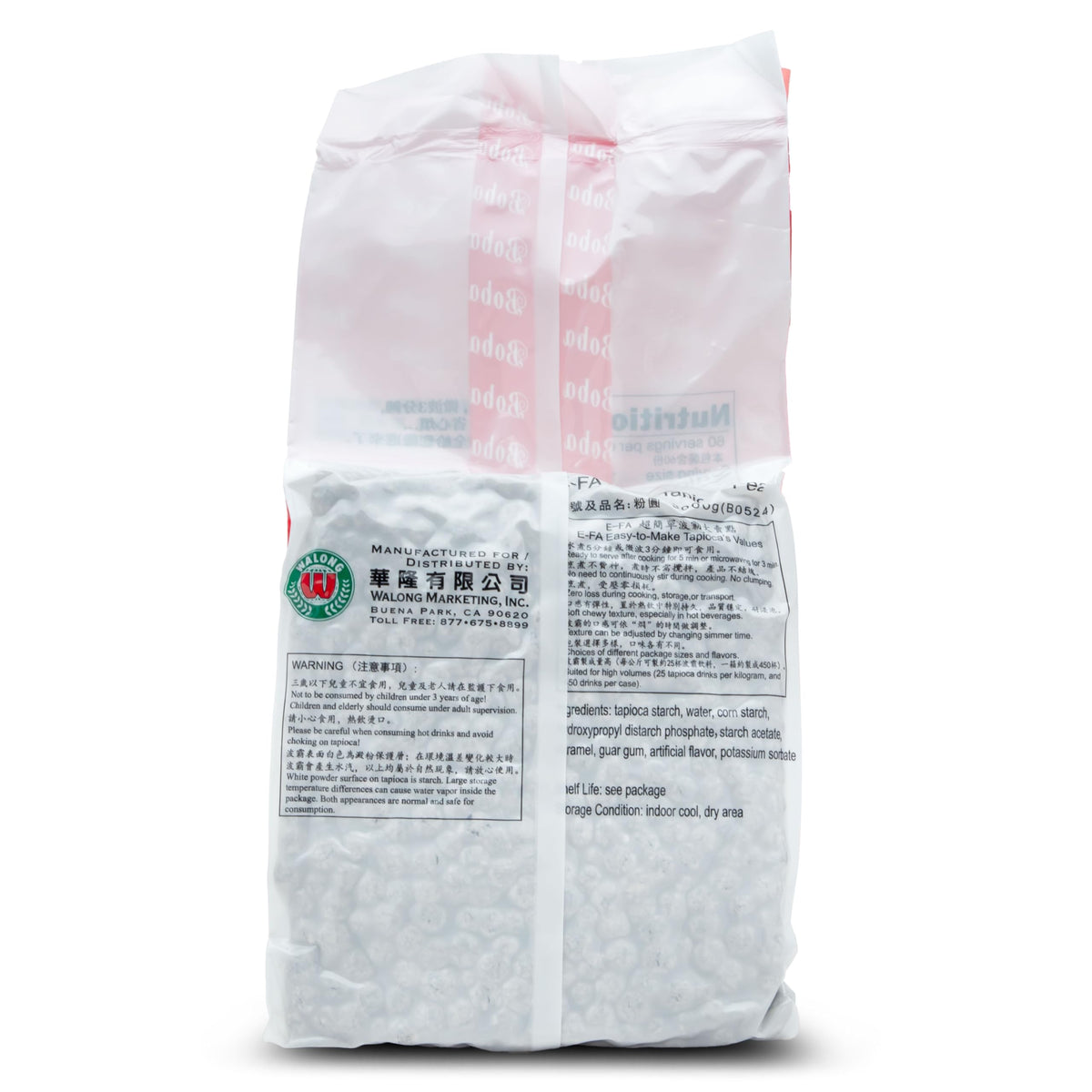 E-FA BRAND Black Tapioca Pearls microwave-ready for quick at-home prep.