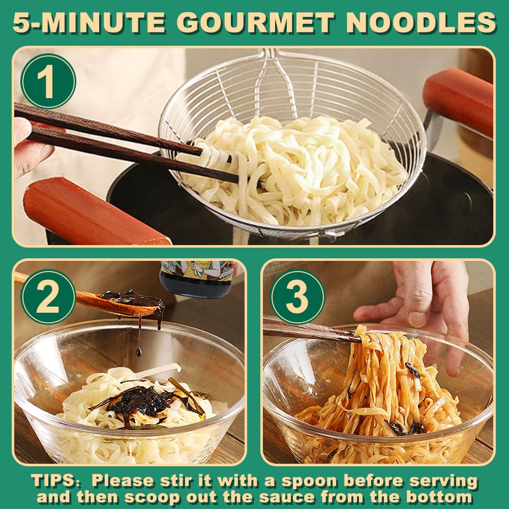 EAPC Scallion oil dipping plate illustrating versatile sauce for noodles and rice.