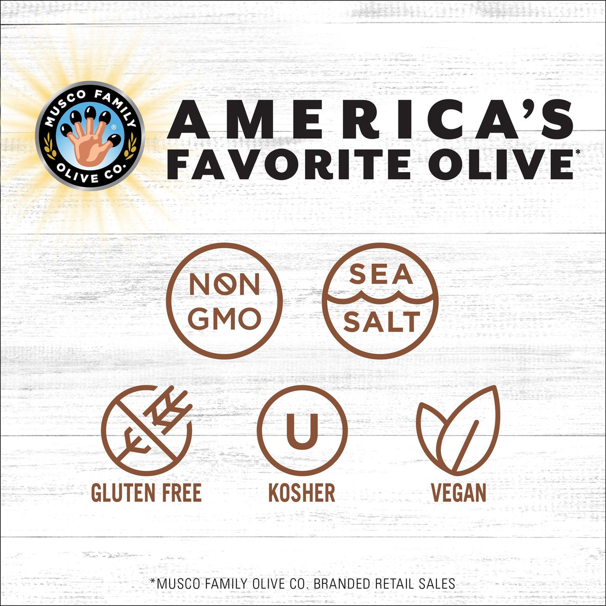 Early California Simply Olives 6oz can on counter, convenient pantry staple.