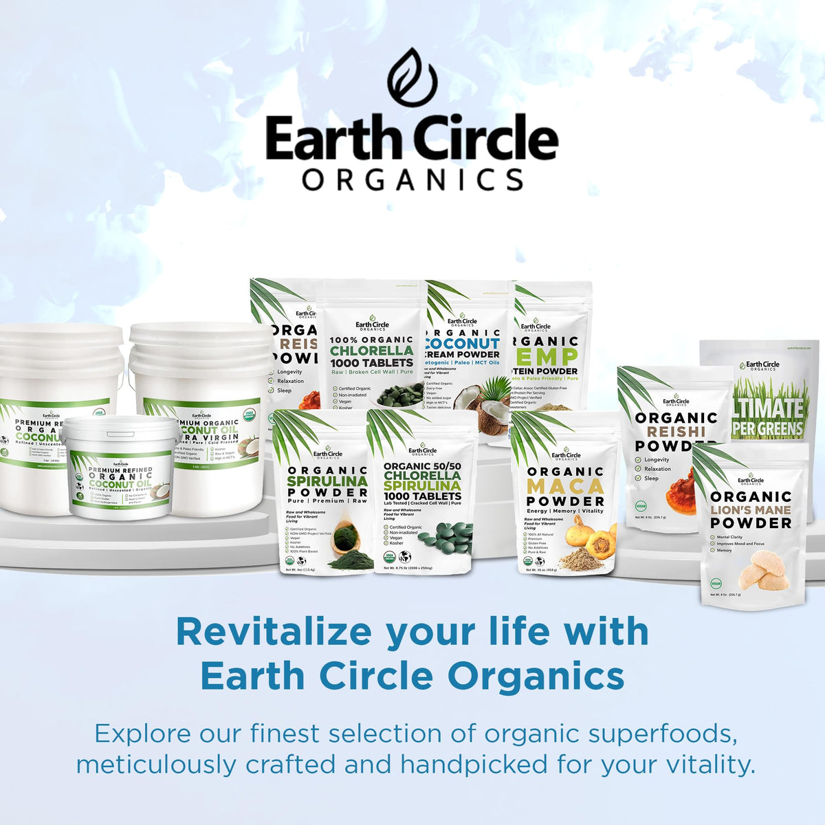 Earth Circle Organics coconut milk powder keto gluten-free meals option.