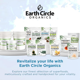 Earth Circle Organics coconut milk powder organic certification label.