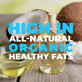 Earth Circle Organics coconut oil jar for easy scoop-and-use in meals.